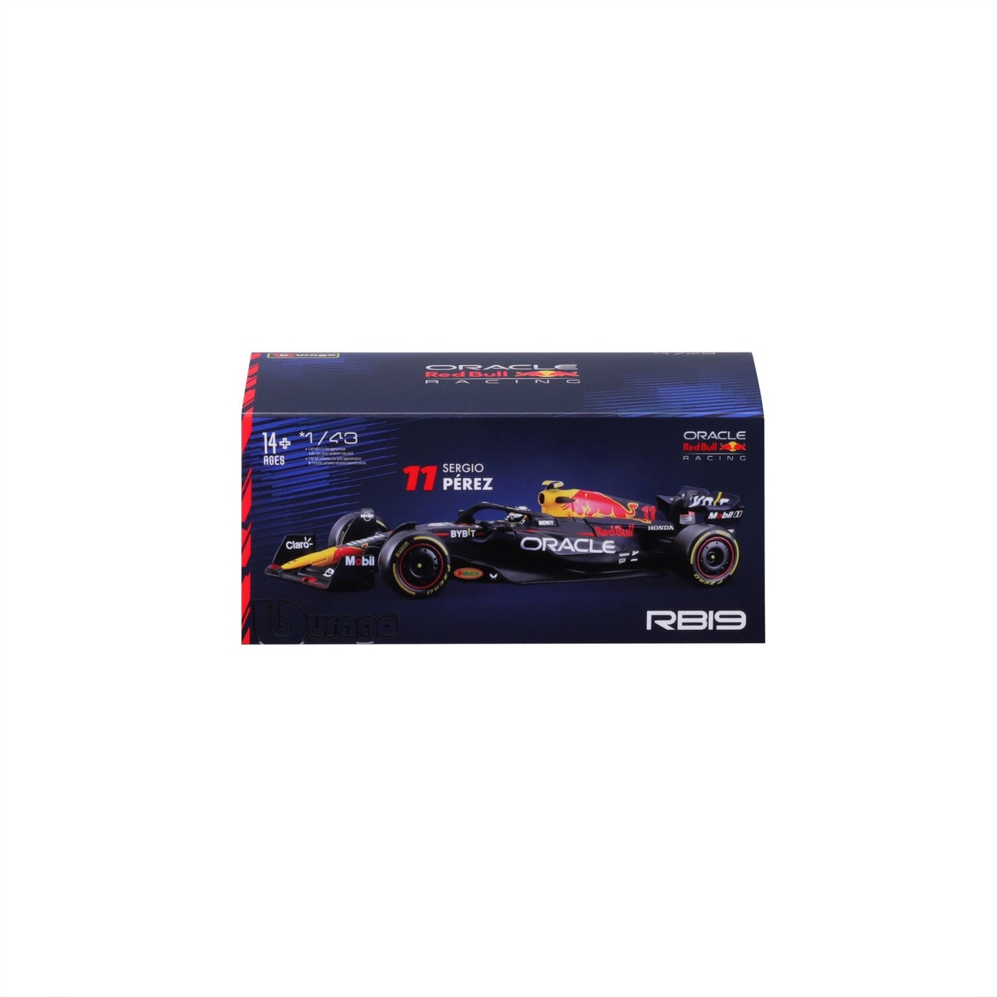 1:43 F1 Red Bull Racing Rb19 2023 With Helmet Perez - Diecast Model car Collectables