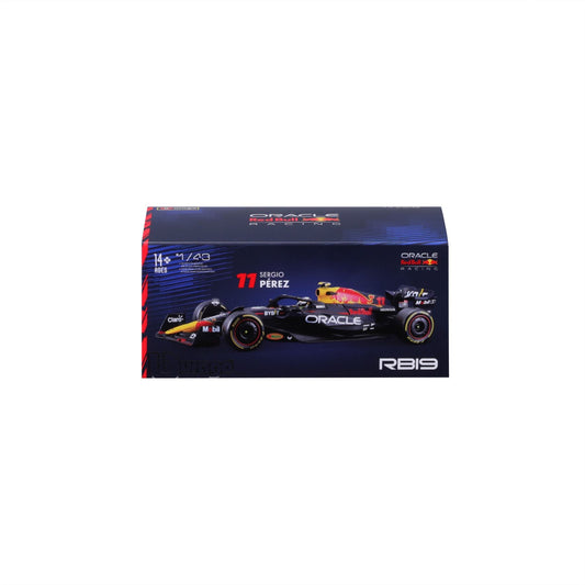 1:43 F1 Red Bull Racing Rb19 2023 With Helmet Perez - Diecast Model car Collectables
