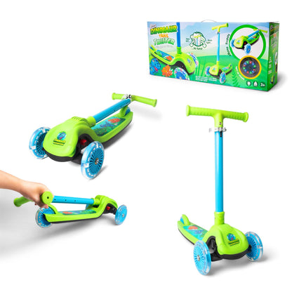 Dinosaur Trail Twister Scooter With Light Up Wheels