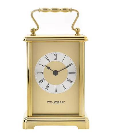 Widdop Roman Number Carriage  Metal Clock Available Multiple Colour