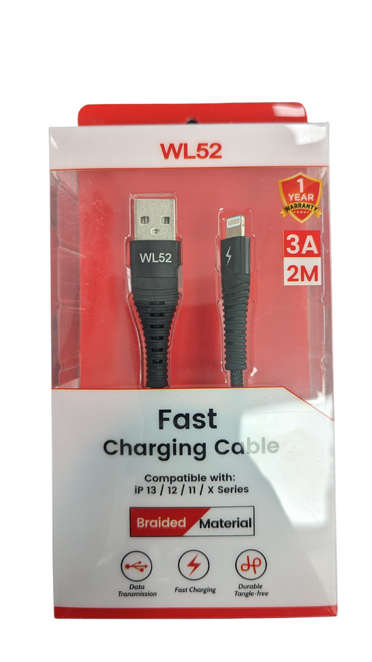 WL52 Fast Charging Lightning Cable