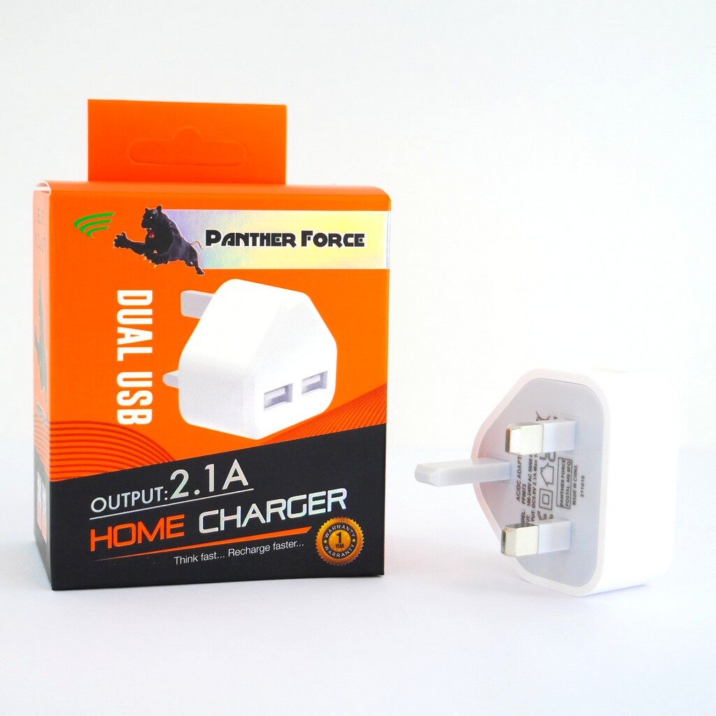 Panther Force Dual 2.1Amp USB Home Charger