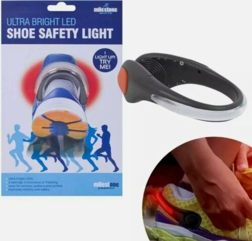 Milestone LED Shoe Light Clip for Running Walking & Cyclist (Carton of 36)