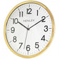 HENLEY 33cm Kitchen Wall Clock - Silver/Brass/Copper HCW006
