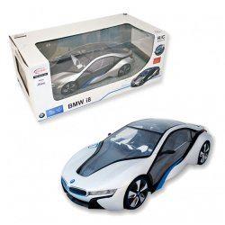 Licensed BMW I8 Remote Control Car 1:14 Scale Silver with Light Effects