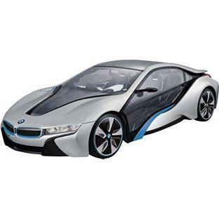 Licensed BMW I8 Remote Control Car 1:14 Scale Silver with Light Effects