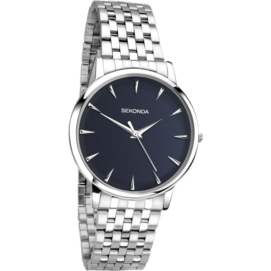Sekonda Mens Basic Blue Dial Stainless Steel Bracelet Watch 1334 – DK ...