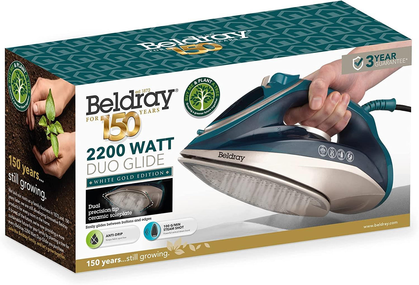 Beldray 2200W Duo Glide Steam Iron