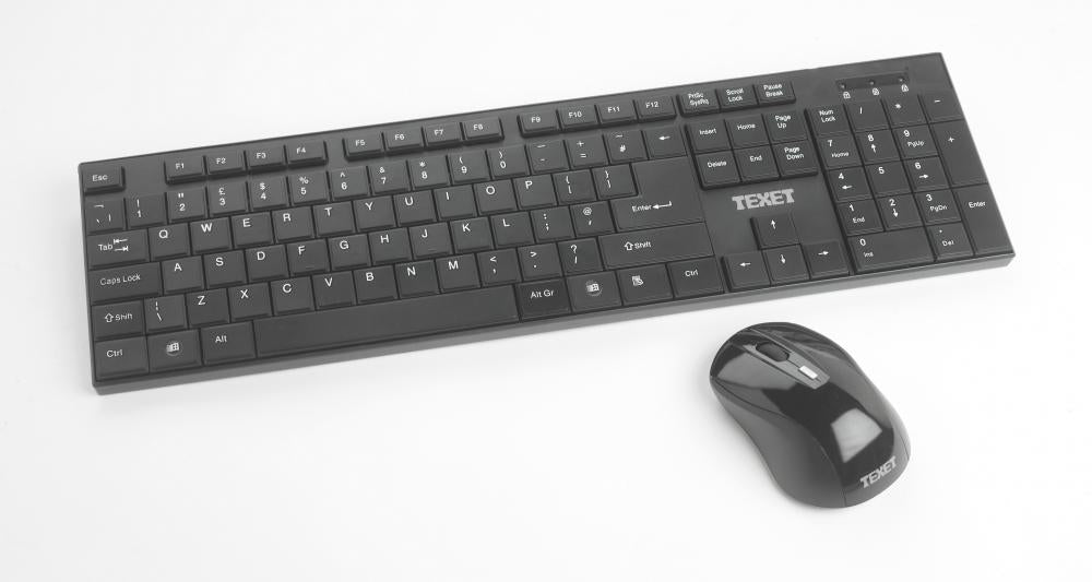 Texet Wireless Keyboard & Mouse Set Ã¢â‚¬â€œ Black