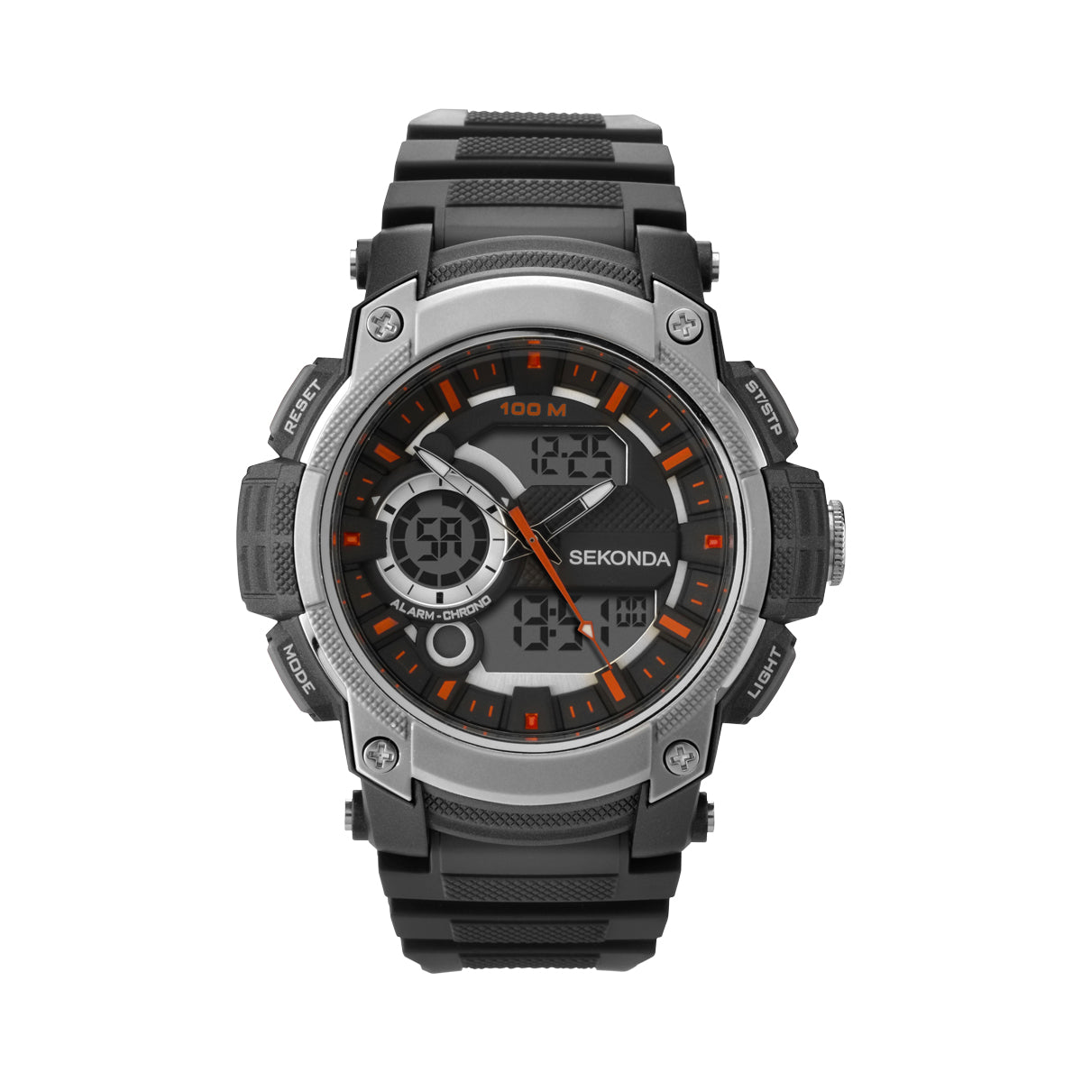 Sekonda Mens Sports Digital Rubber Strap Watch 1160