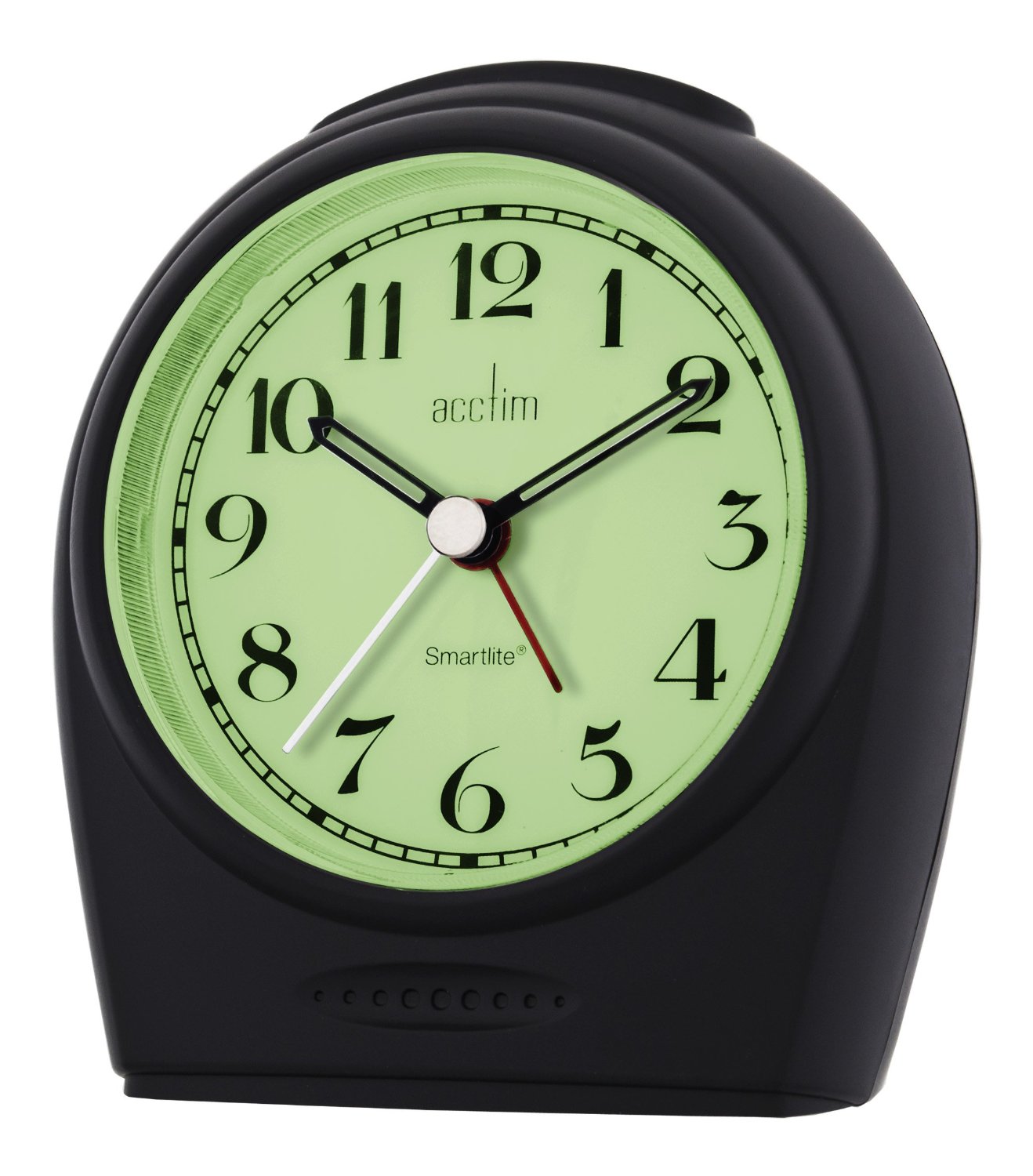 Acctim 'Broadway' Smartlite sweeper alarm clock in Black