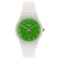 Reflex White Full Plastic Fashion Ladies Girls Trendy Wrist Watch 156