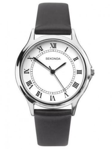 Sekonda Mens Round Dial Leather Strap Watch 1683