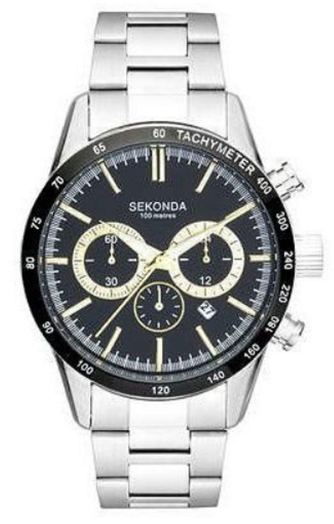 Sekonda Gents Chronograph Stainless Steel Bracelet Watch 1167