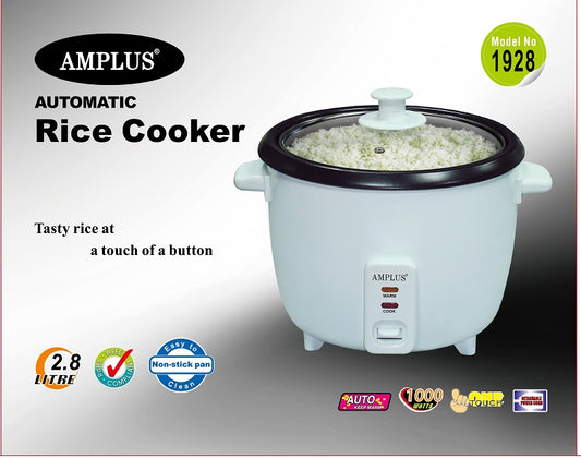 Amplus 2.8lt Automatic Rice Cooker 1000w