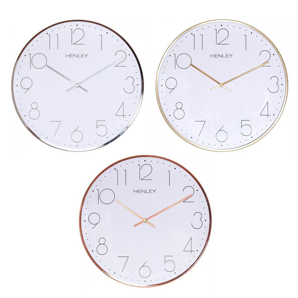 HENLEY Large Contemporary Dome Wall Clock - HCW002 – DK Wholesale Ltd