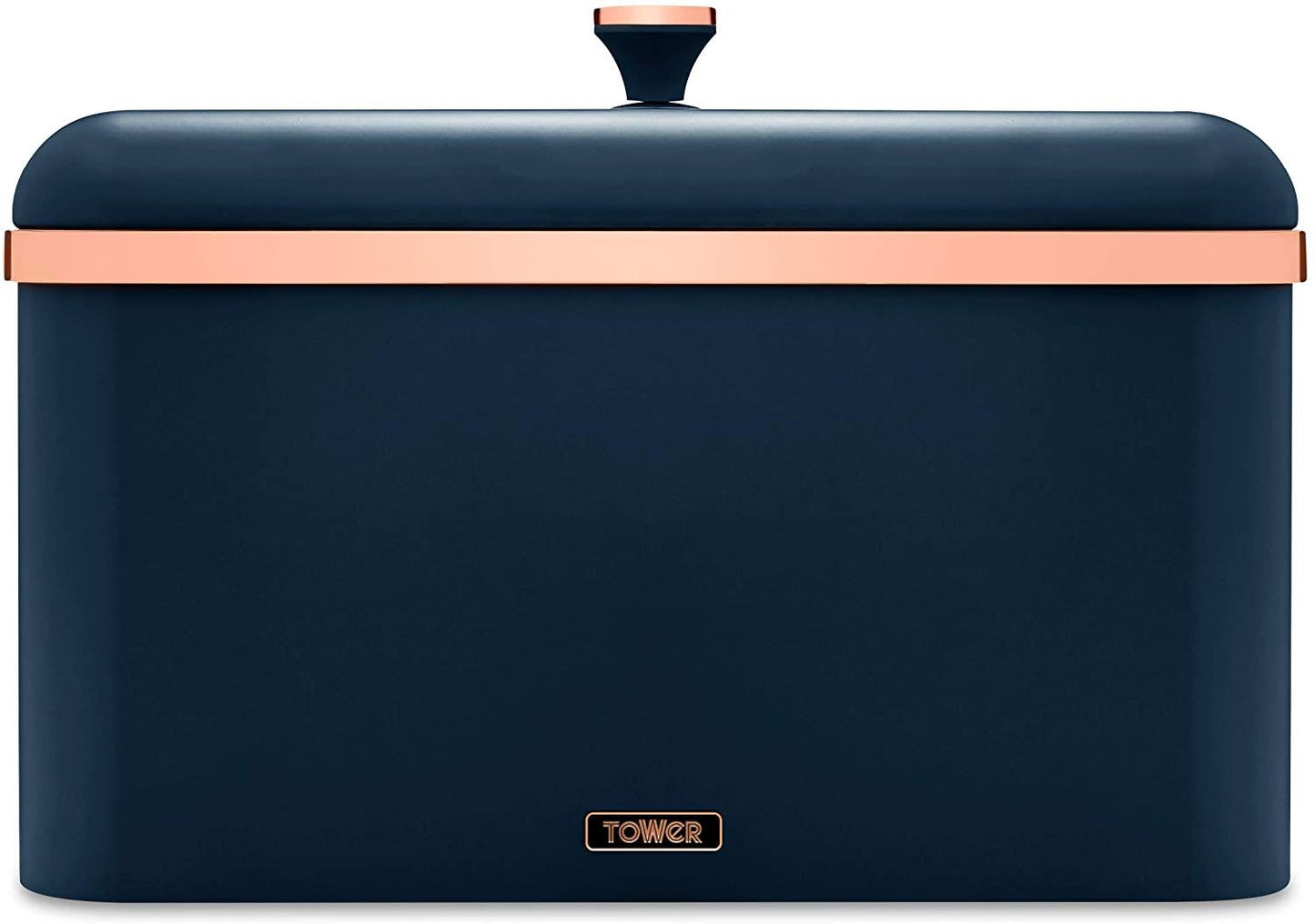 Tower Cavaletto Bread Bin- Blue/Rose Gold