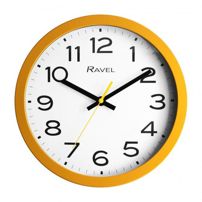 Ravel 25cm White Dial Wall Clock R.WC.25 Available Multiple Colour