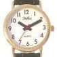Reflex Women's White Dial Gold/Silver Case Leather Strap Watch