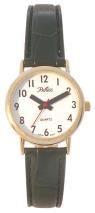 Reflex Women's White Dial Gold/Silver Case Leather Strap Watch