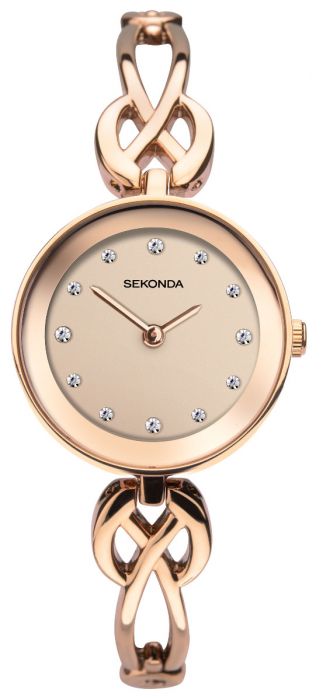 Sekonda Women's Rose Gold Bracelet Watch 2645