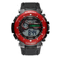 Lasika Mens Digital Sport Casual Rubber Strap Colours Assorted Watch W-H9021