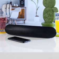 Intempo Curved Bluetooth Metallic Speaker, Black