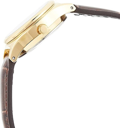 Casio Ladies Analogue Leather Strap Watch - LTP-V006GL-9BUDF