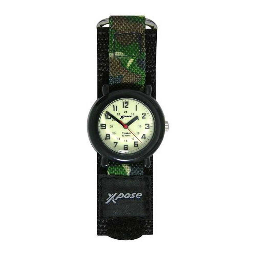 Sekonda Xpose Children Boy's Glo Green/Black Strap Watch 3006
