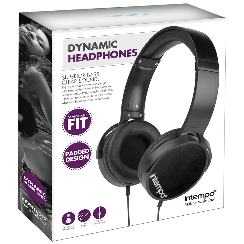 intempo dynamic headphones Black EE1264BLK