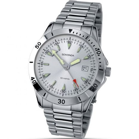 Sekonda Mens Watch With Stainless Steel Bracelet And Date Display 3278