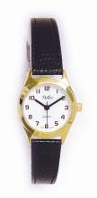 Reflex Women's White Dial Gold/Silver Case Leather Strap Watch