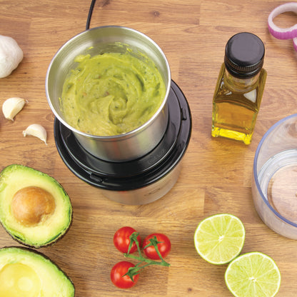 Quest Compact Stainless Steel Electric Grinder, 80g, 200W, 34170