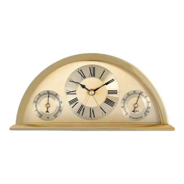 Acctim Toronto Half moon Table Clock in gold 36728