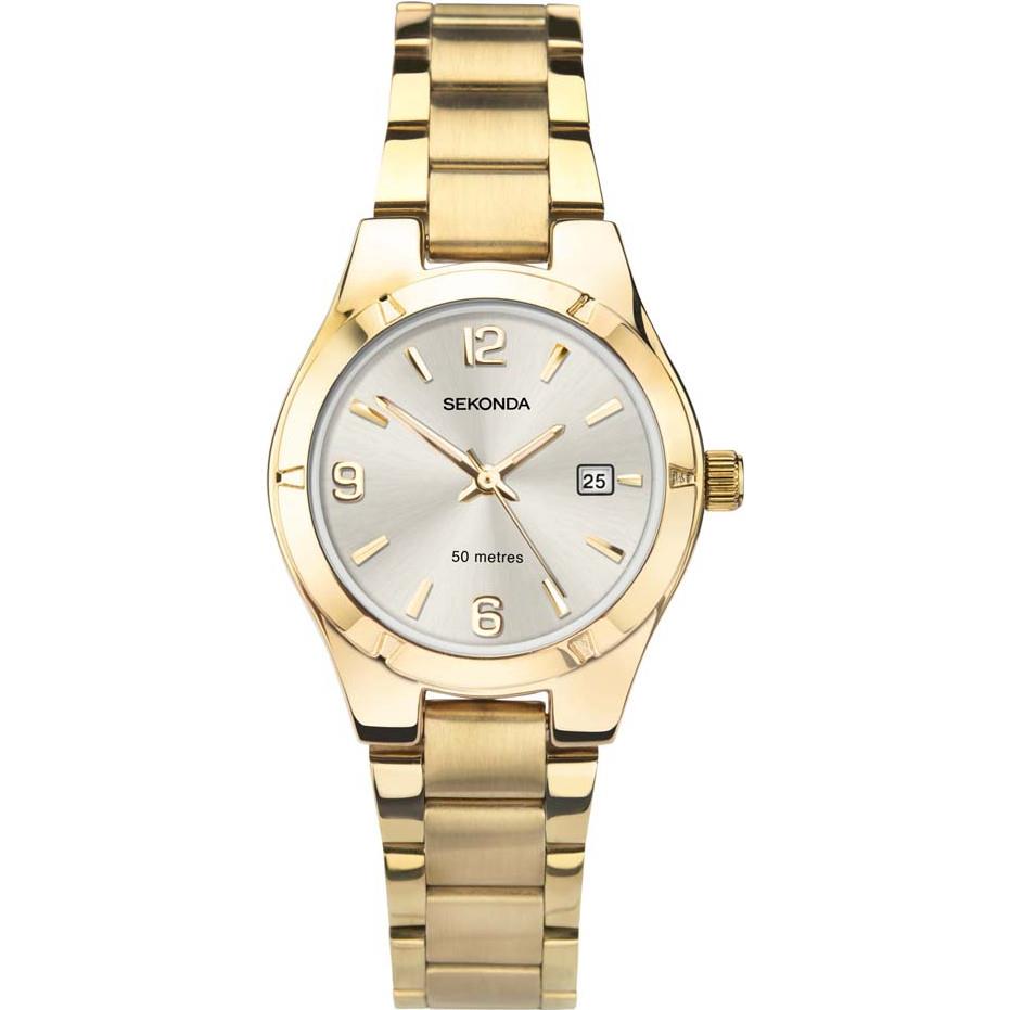 Sekonda Ladies Gold Dated Classic Bracelet Watch 2781 DK Wholesale Ltd