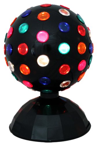 Global Gizmos 8-inch Roatating Disco Ball Light, Multi-Coloured