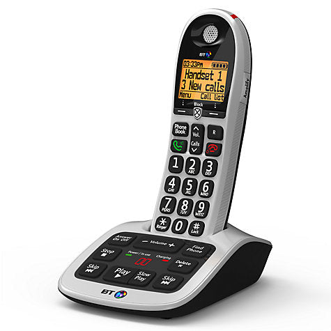 BT4600 Big Button Digital Cordless Phone With Call Blocking & Answering Machine, Single DECT (Refurbished)