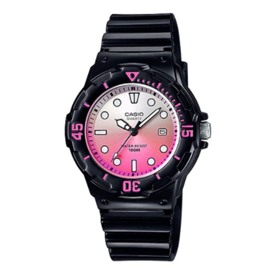 Casio Children's Analogue Pink White Face Resin Strap Watch - LRW-200H-4EVDR