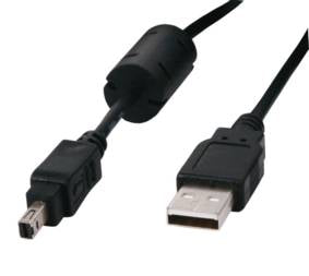 USB 2.0 to B Mini 8 Pin Minolta Cable 2m