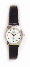 Reflex Women's White Dial Gold/Silver Case Leather Strap Watch