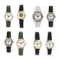 Reflex Women's White Dial Gold/Silver Case Leather Strap Watch