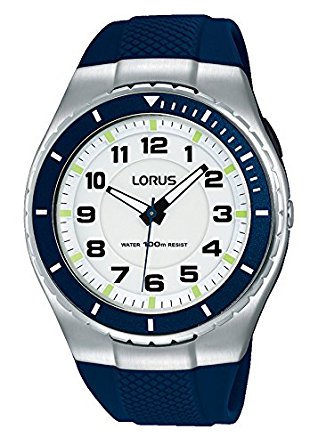 Lorus Unisex Big Dial with Rubber Strap Watch R2329LX9