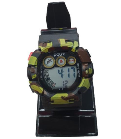 Polit Army Children Boys Sports Digital Waterproof Small Face assorted stlyes and colours varied watch