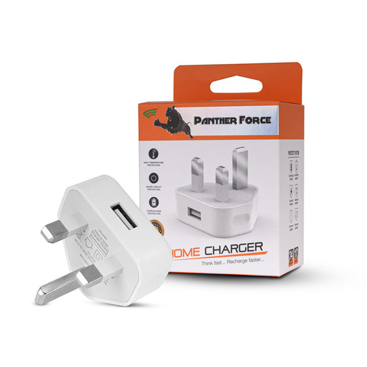 Panther Force USB Mains Charger 1Amp White