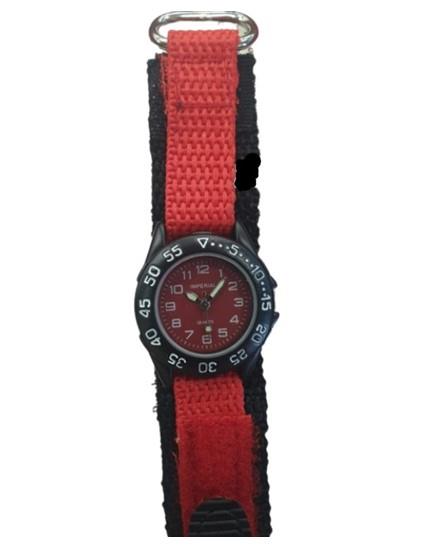 Imperial Kid's Girls & Boys Mini Dial with Velcro Nylon Strap Watch IMP428 Multiple colour CLEARANCE NEEDS RE-BATTERY
