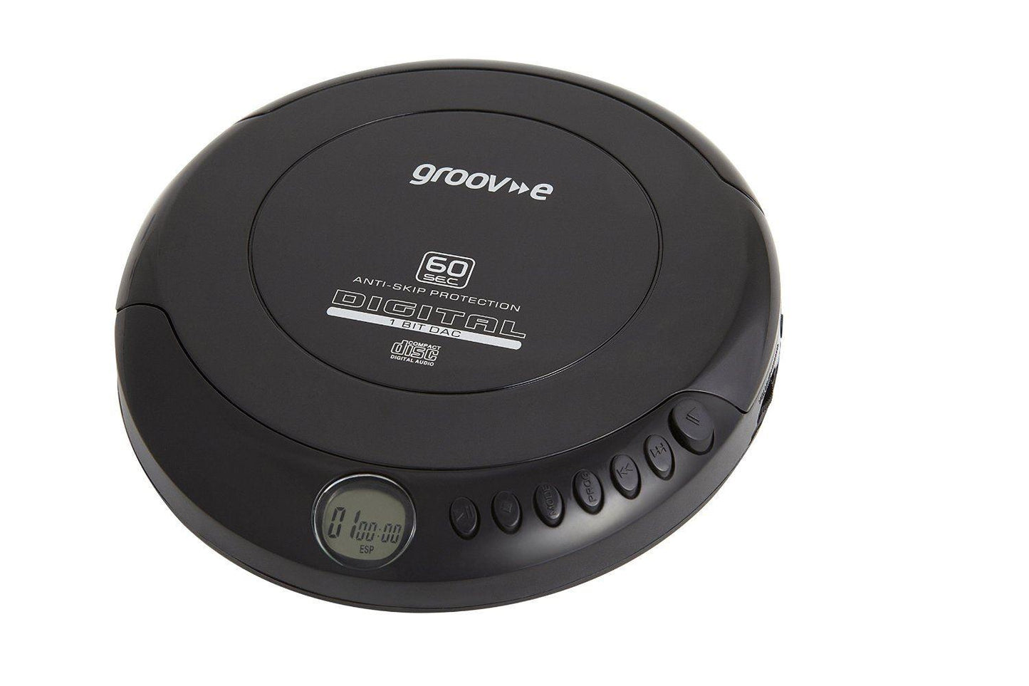 Groov-e GVPS110 Retro Series Personal CD Player with Earphones - Black