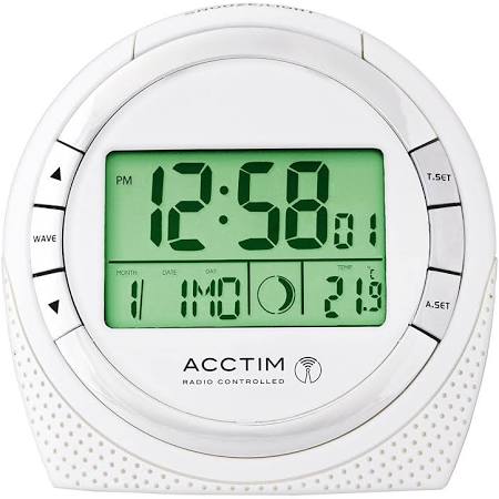 Acctim Snow radio controlled alarm clock