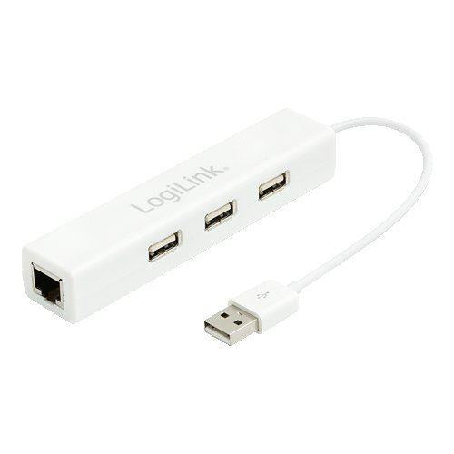 LogiLink UA0174 Adapter USB 2.0 to Fast Ethernet with 3 Port USB Hub