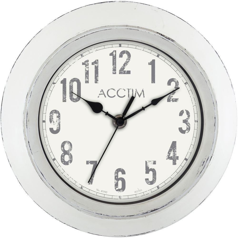 Acctim Bude Wall Clock Analogue White 22042