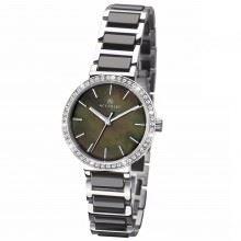 Accurist Ladies Black/grey Dial Bracelet Watch 8098